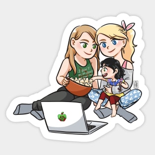 Movie Night Sticker